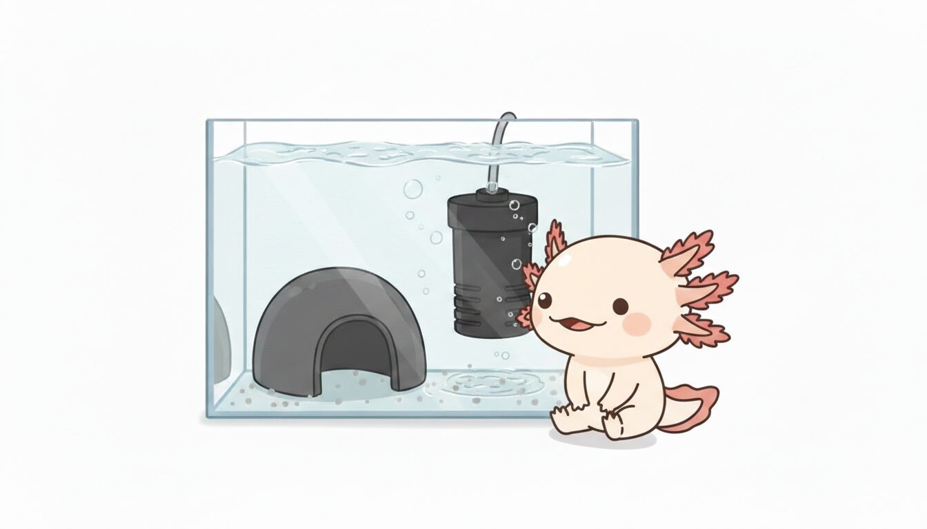 水槽立ち上げ　ウーパールーパー研究所