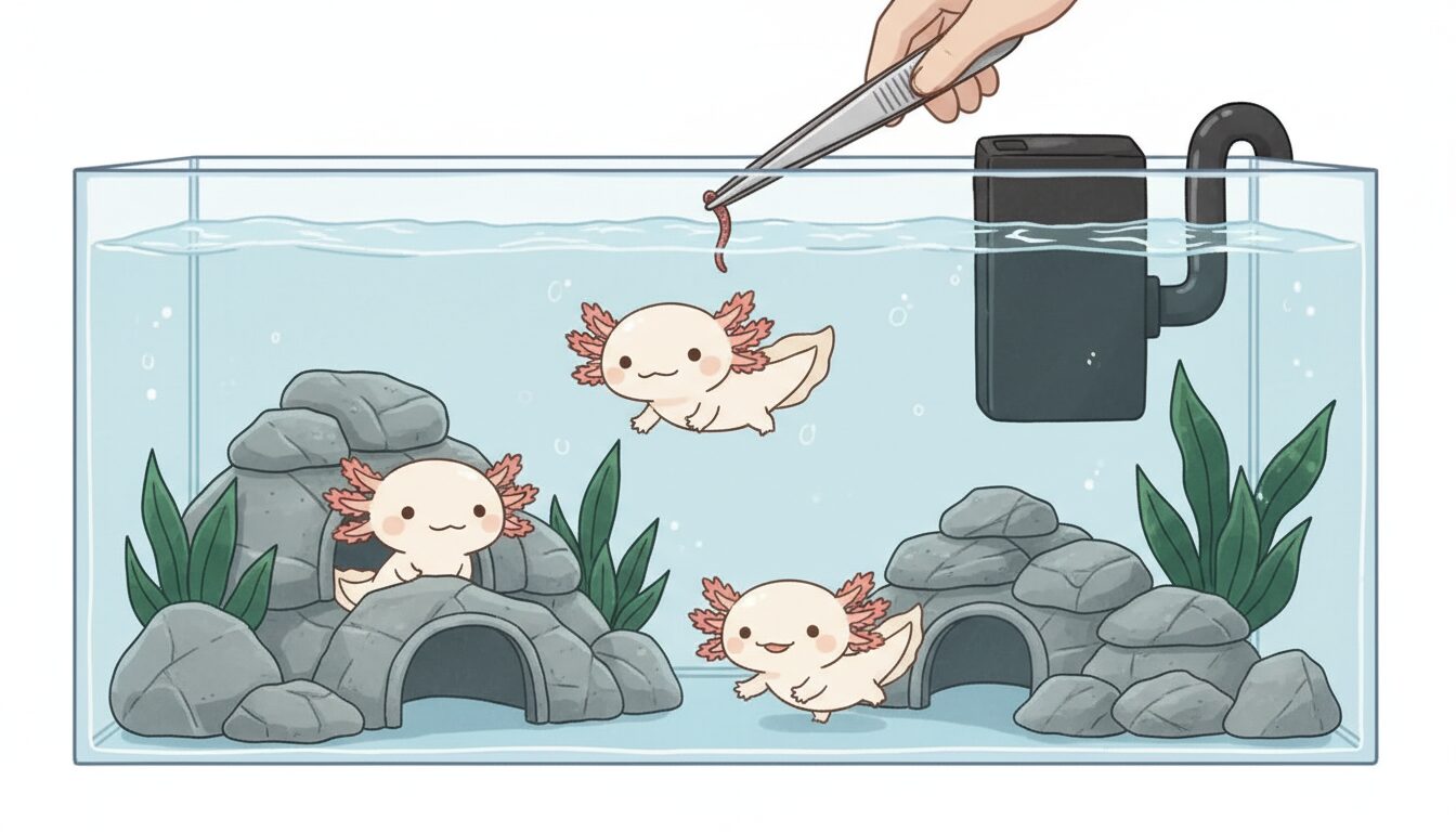 多頭飼い　ウーパールーパー研究所