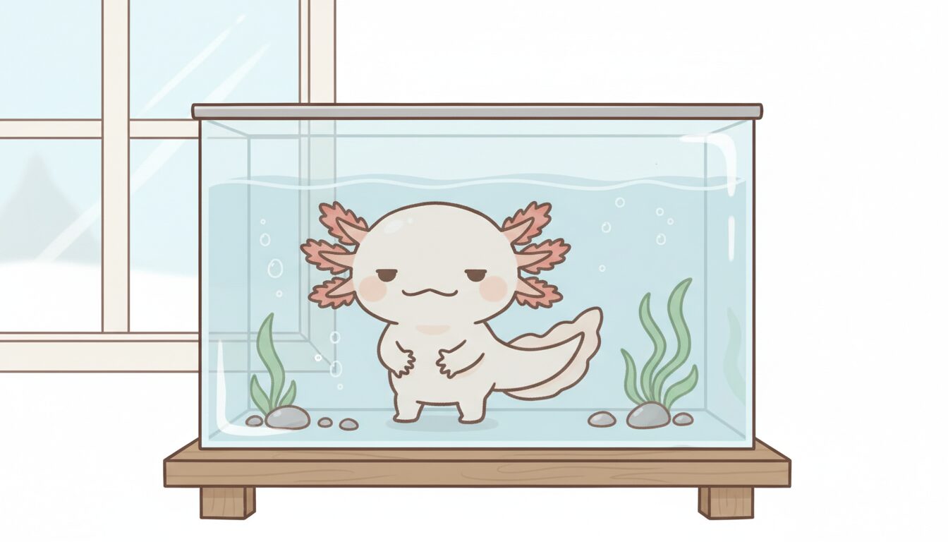 窓際だと寒いウーパールーパー ウーパールーパー研究所