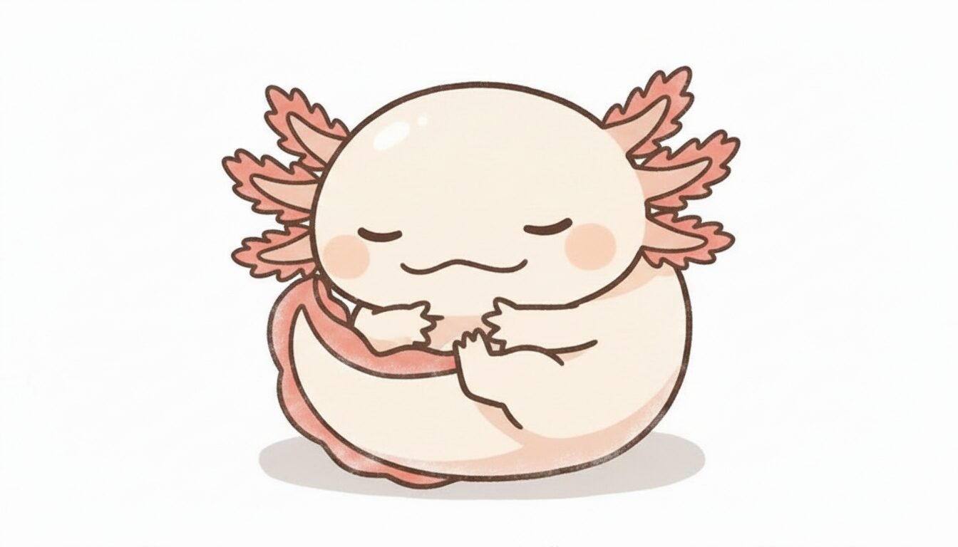 冬眠状態のウーパールーパー ウーパールーパー研究所