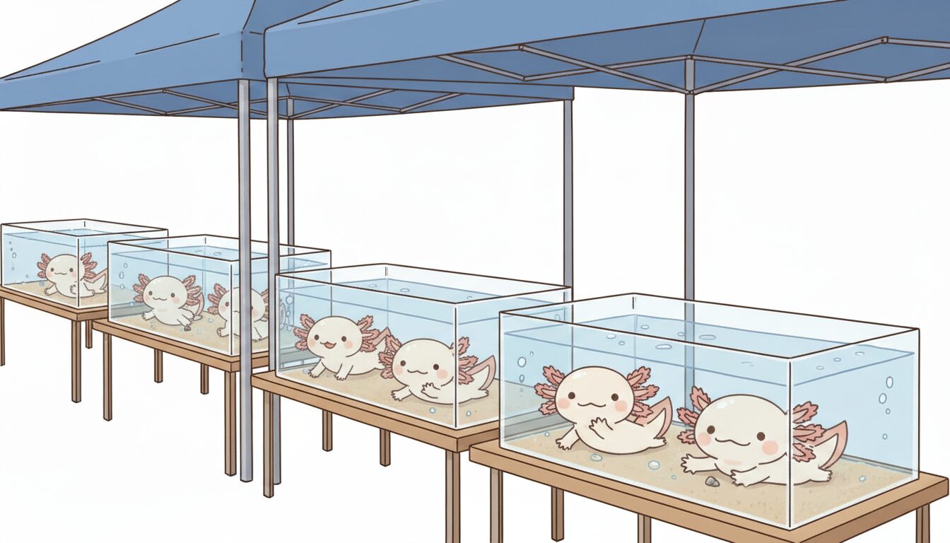 爬虫類・両生類の展示即売会（イベント）　ウーパールーパー研究所