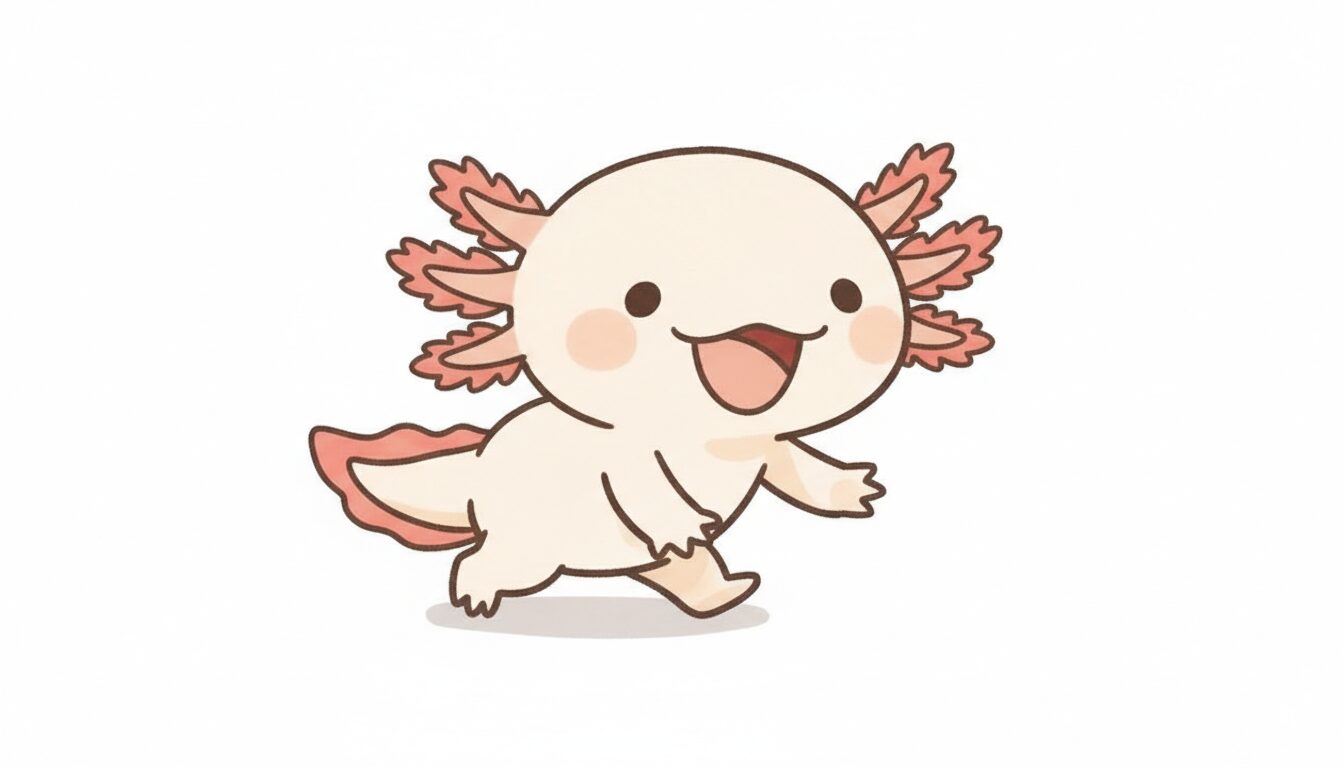 ウーパールーパーの可愛い動き　ウーパールーパー研究所