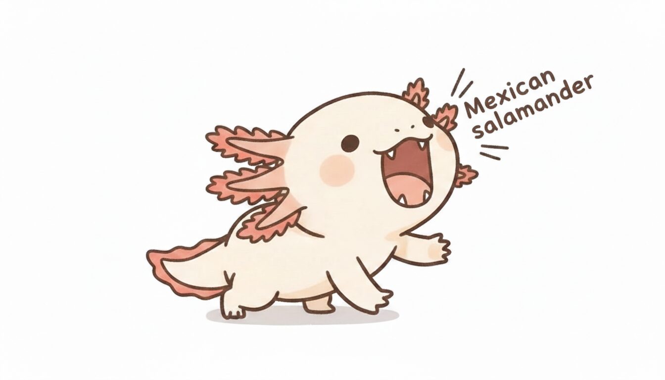 メキシコサラマンダー　ウーパールーパー　ウーパールーパー研究所