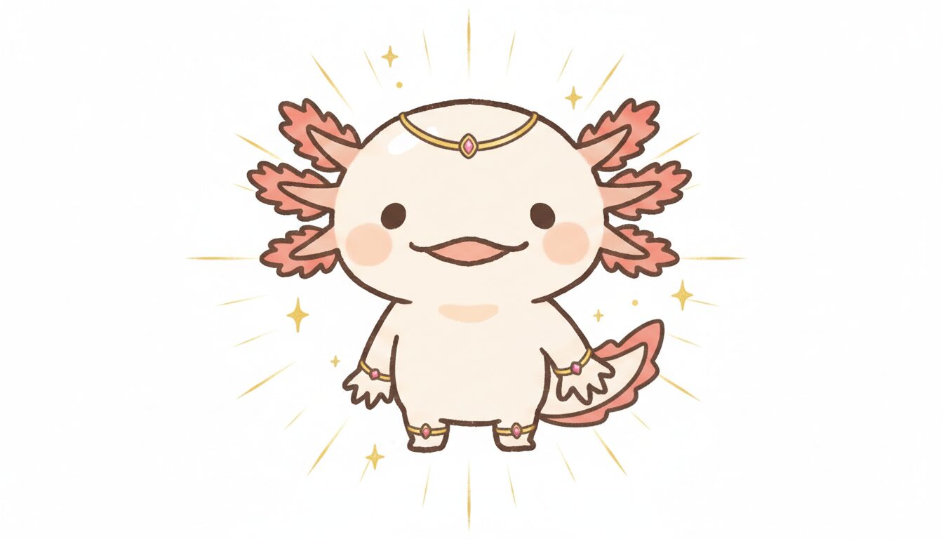 神様のようなウーパールーパー　ウーパールーパー研究所