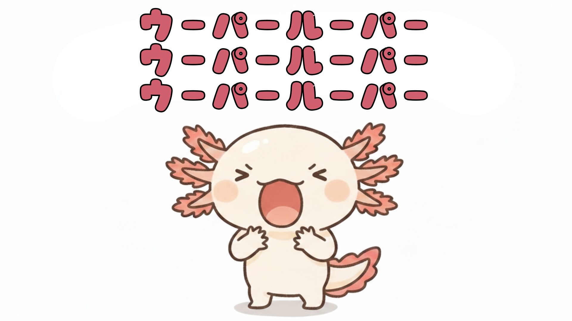 3回唱えるウーパールーパー　ウーパールーパー研究所