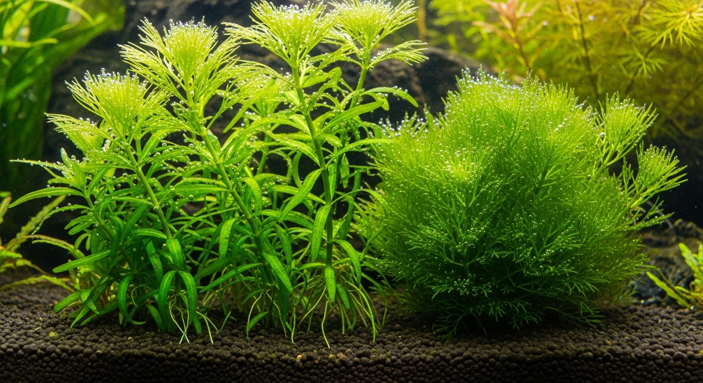 アナカリスやマツモ　ウーパールーパー研究所