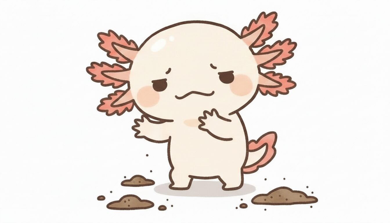 水質が悪化している（見えない汚れ）　ウーパールーパー研究所