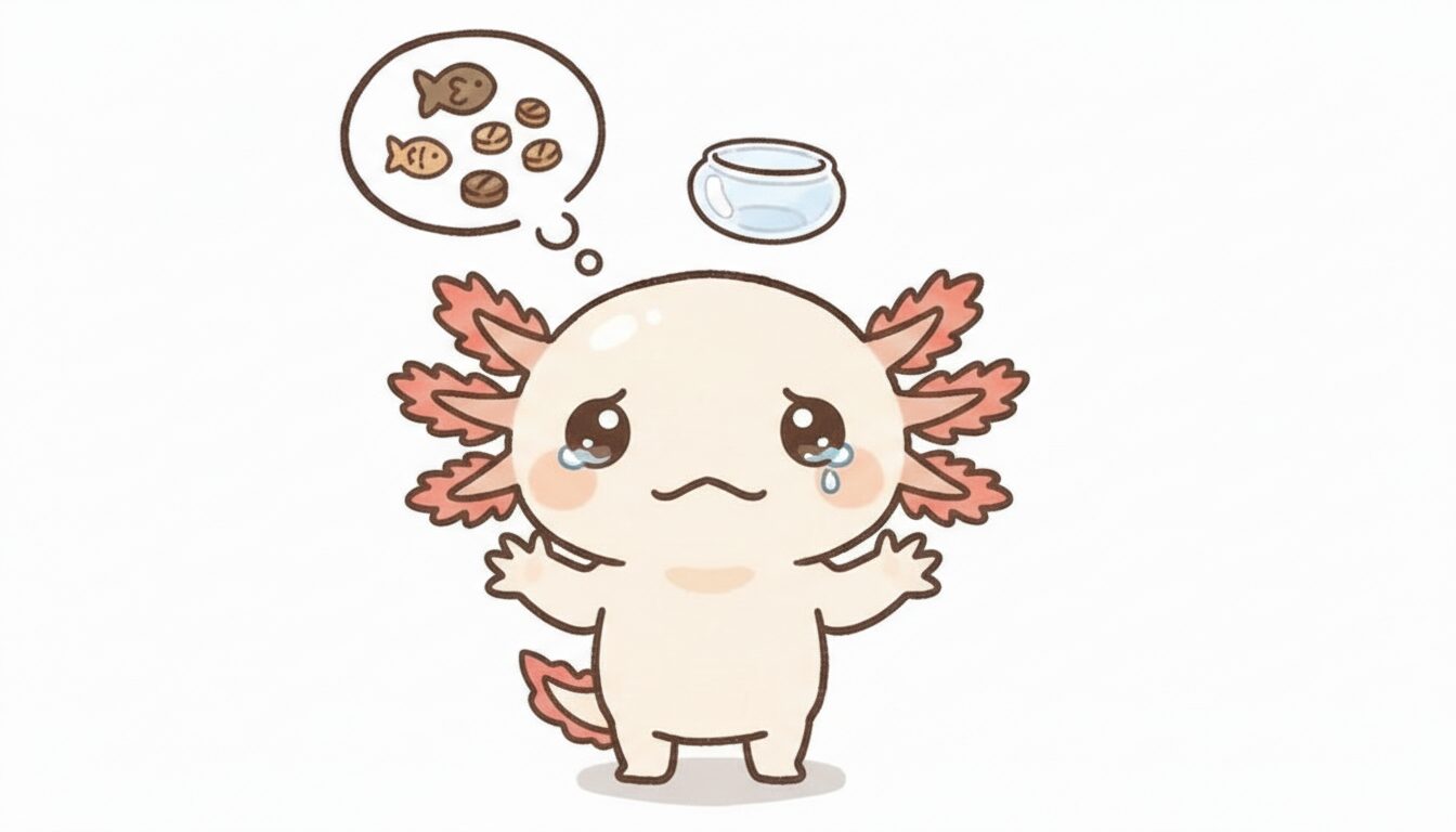 大人は数日に1回で十分　ウーパールーパー研究所