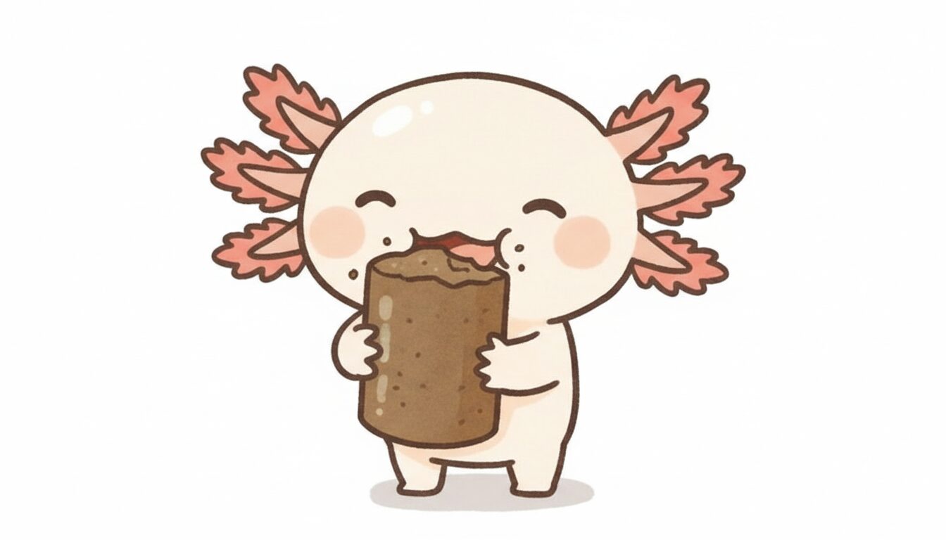 ウーパールーパーのエサの代用品：他の熱帯魚・肉食魚の餌（キャットなど）