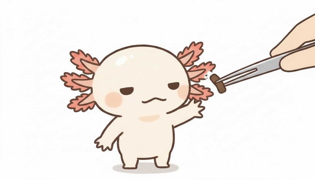 好き嫌いすることも　ウーパールーパー研究所