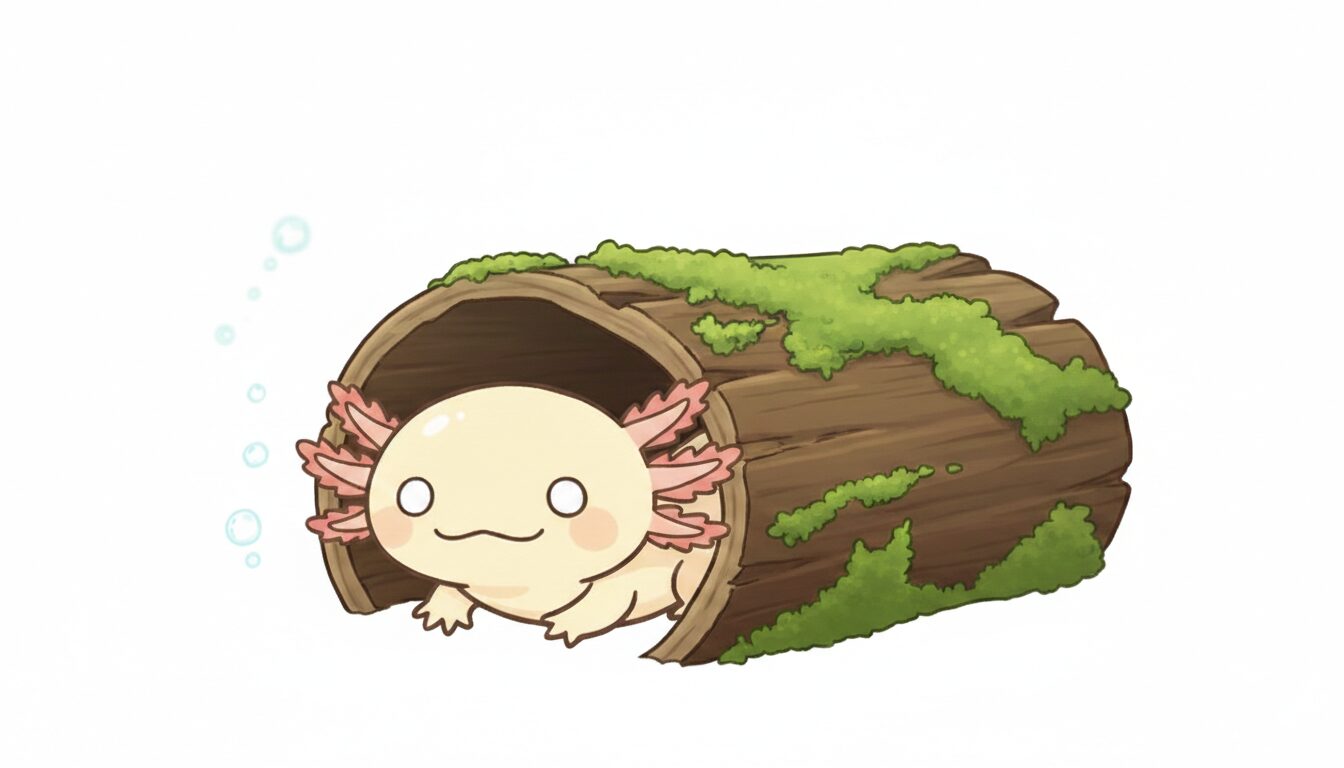 光に弱いから隠れ家 ウーパールーパー研究所