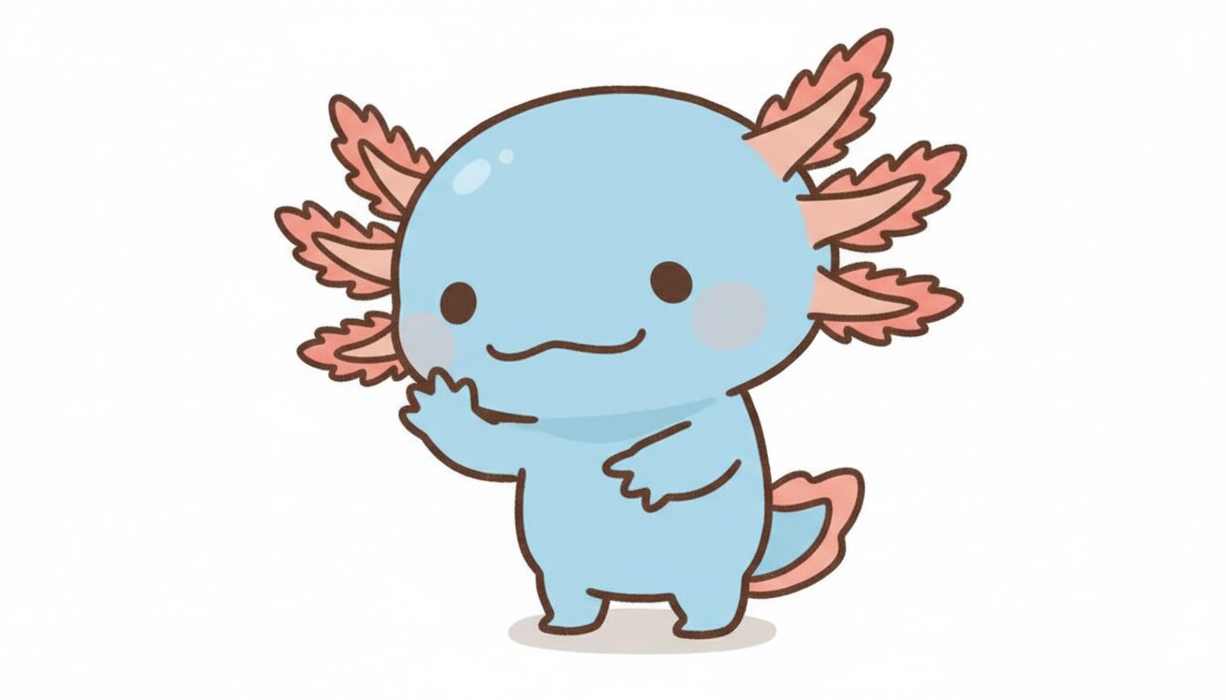 青いウーパールーパー ウーパールーパー研究所