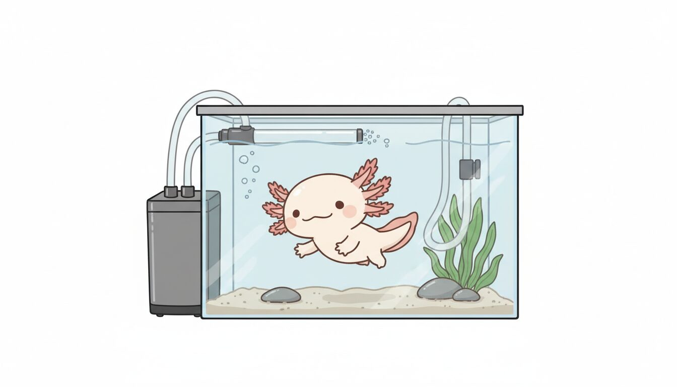 外部フィルター　ウーパールーパー研究所