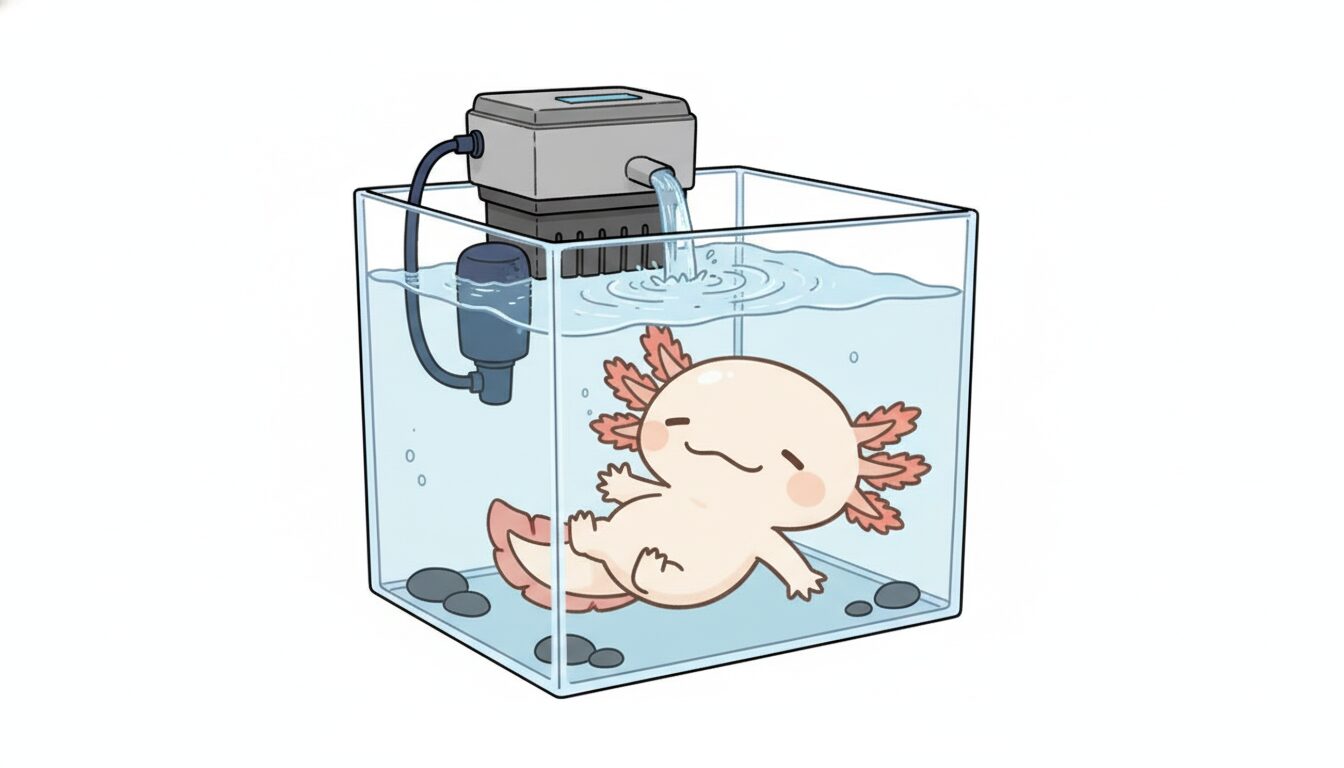 上部フィルター　ウーパールーパー研究所