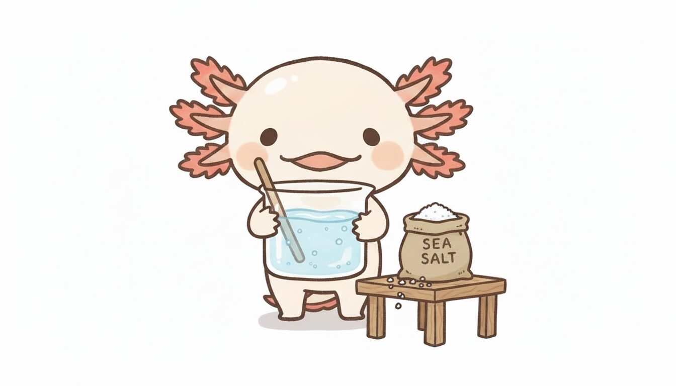 塩水を作る ウーパールーパー研究所