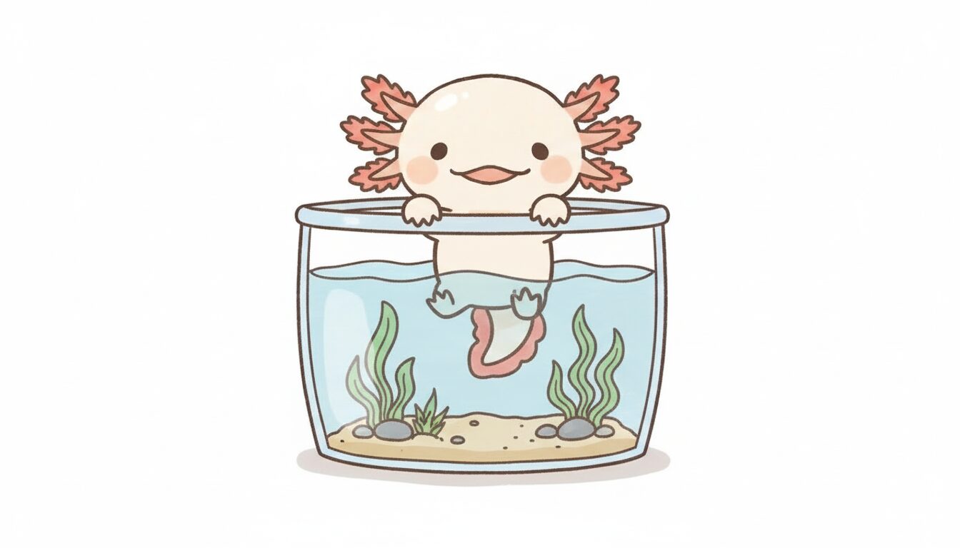 塩水に入れる ウーパールーパー研究所