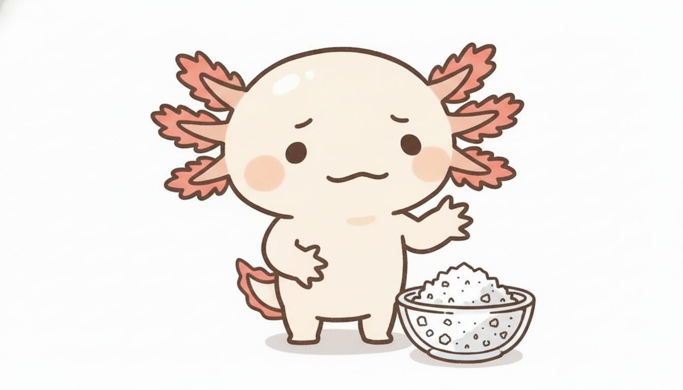 塩とウーパールーパー ウーパールーパー研究所