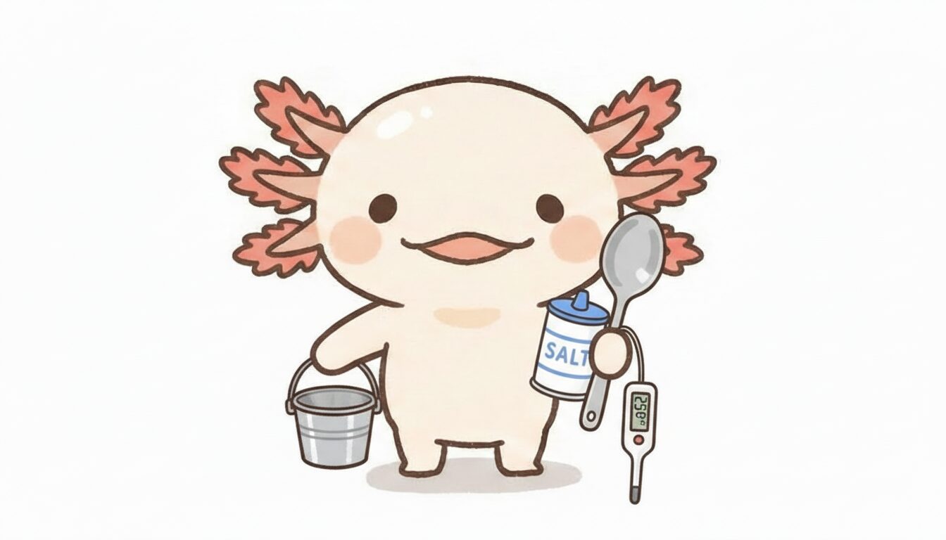 塩浴で準備するもの ウーパールーパー研究所