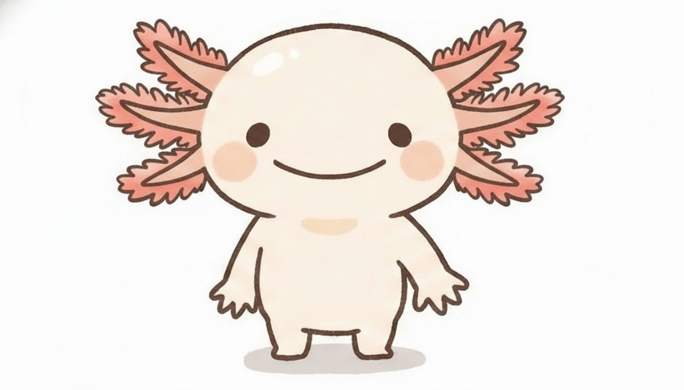 ふさふさのエラ ウーパールーパー研究所