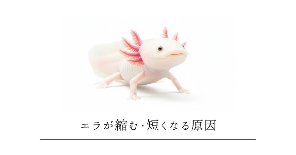 ウーパールーパーのエラが縮む・短くなる5つの原因｜フサフサに復活させる方法