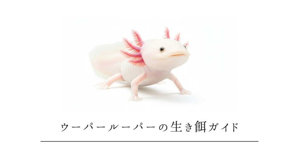ウーパールーパーの生き餌ガイド|メダカ・エビ・ミジンコの与え方と注意点